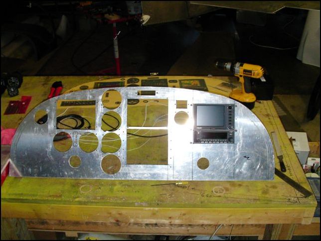 Front view of GPS units installed in panel. 
