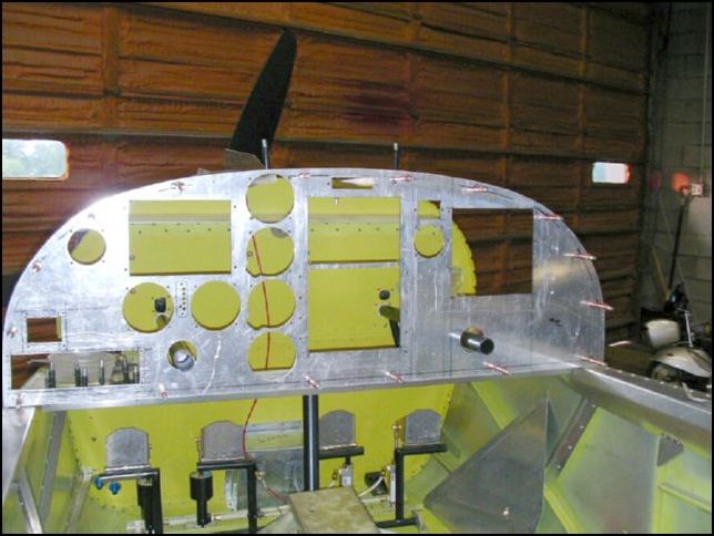 Re-install the instrument panel so that we can position the control bearings exactly where we want them to be this time!