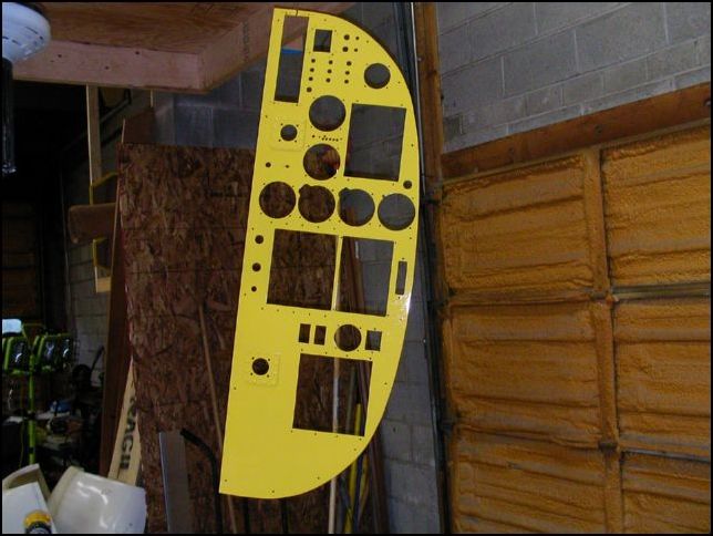 Deburr, clean, prime, and paint the instrument panel