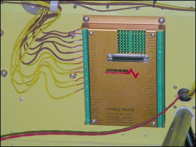Mount the ACS-2002 engine monitor control modual to the cabin side of the firewall.  Connect the sensor wires from all 6 EGT and CHT sensors to the control modual.