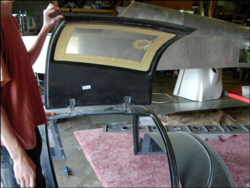 Installed doors to canopy