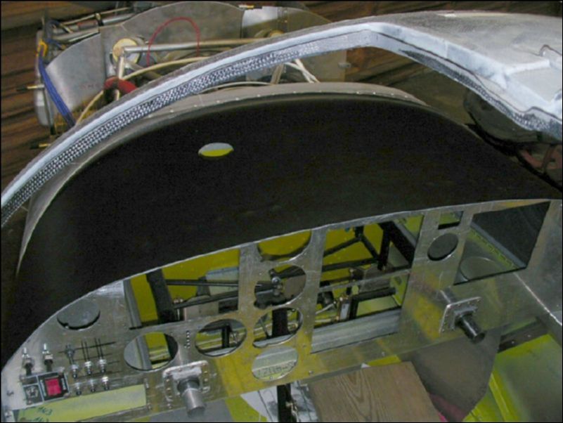 Cut hole in dash for defrost vent.