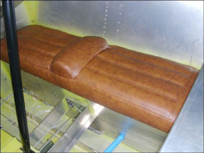 Cover the rear seat bottom.  Notice that we got rid of the bolsters on the sides.  I just did not like them.