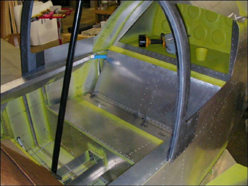 Re-connect the steps and flap motor.  Fabricate new seat back and bottom and install.