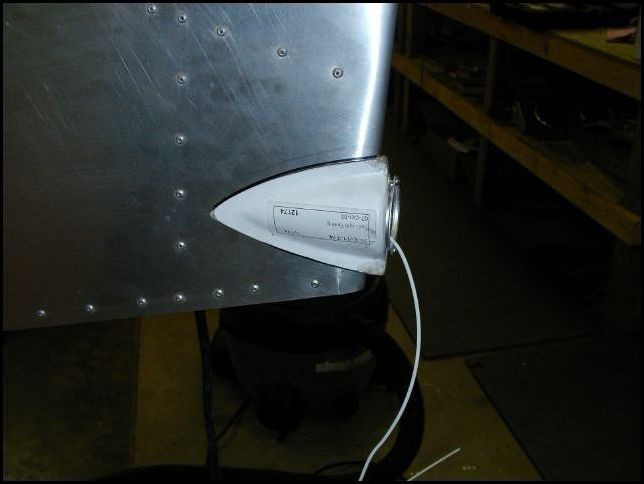 Cut out the inside area of the marking on the rudder and test fit the tail-light fairing.