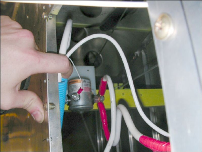 Install the master solenoid