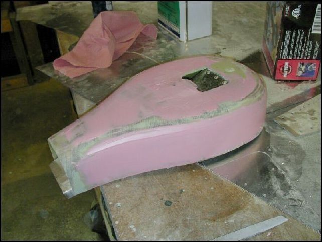 apply second layer of fill on airbox and sand smooth.