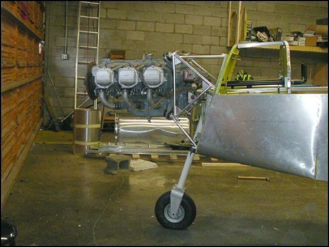 Bolted engine to engine mount.