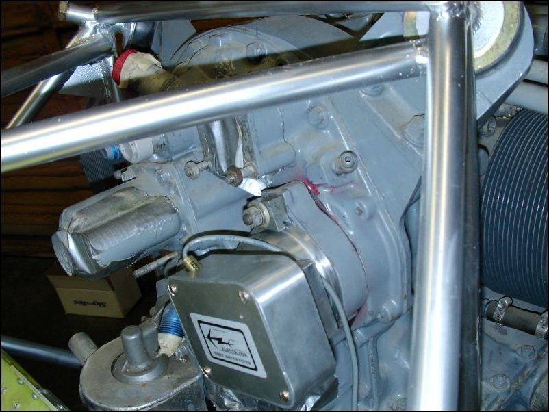 Installed the proper clips to hold the timing housing to the right mag hole.