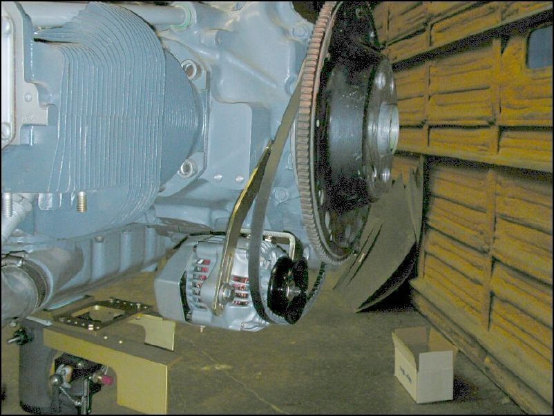 Mounted alternator, I guess I need a smaller belt.