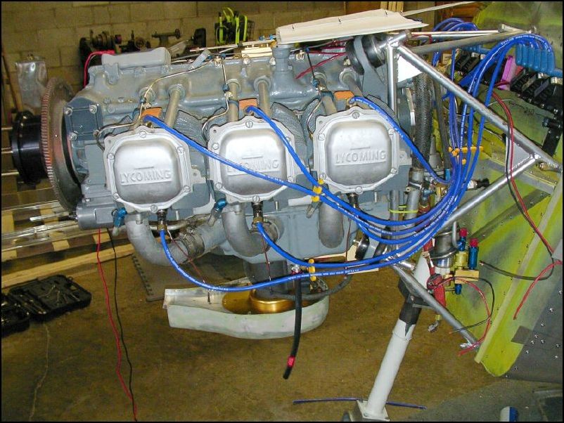 This image shows my plug wires.  We will install standoffs to hold the wires soon.