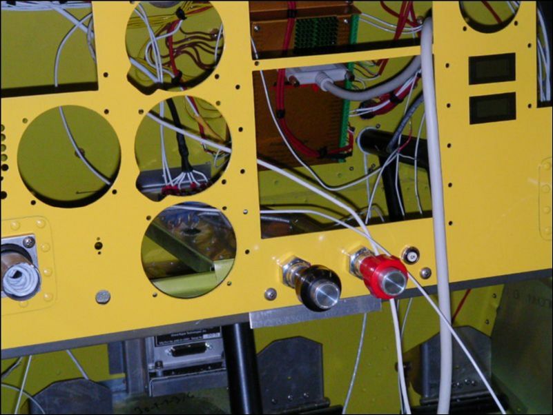 Install throttle and mixture control cables.