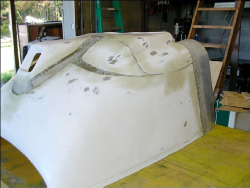 Sand the bottom cowling.