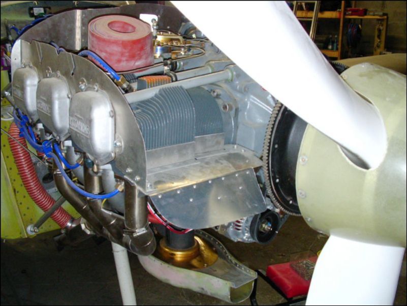 Extend the engine baffle to fit the lower cowling.