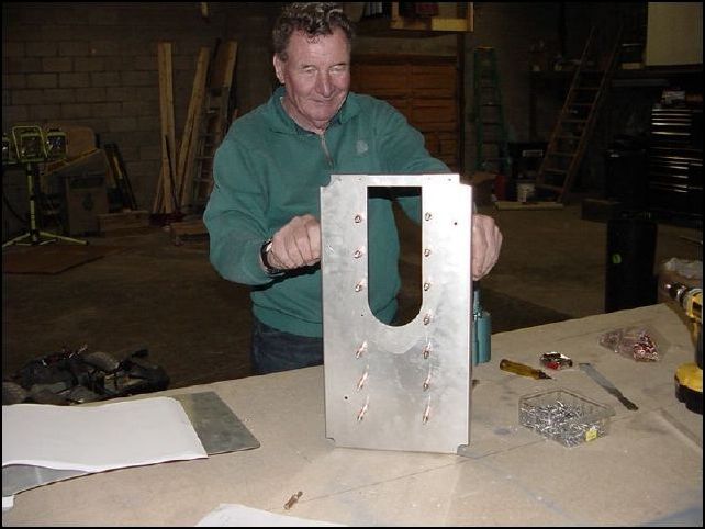 standard L's clecoed in place, benig held by my friend Jim Carter