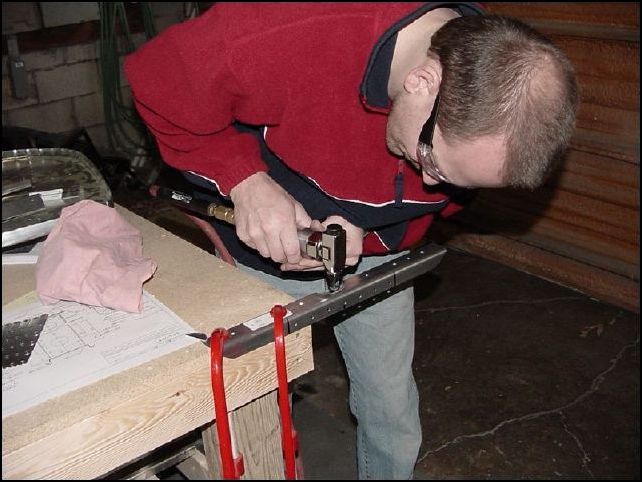 notch 20-F-16-10 to clear gear bearing hole.  Yes, that is my bald head running the nibbler.