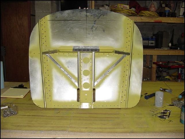 This is the front of the completed firewall.