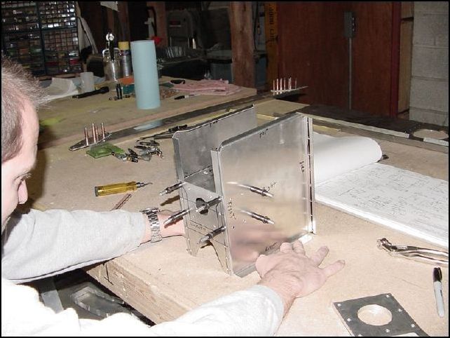 Another image of diaphrams clecoed to side walls... the flash worked in this picture (grin)