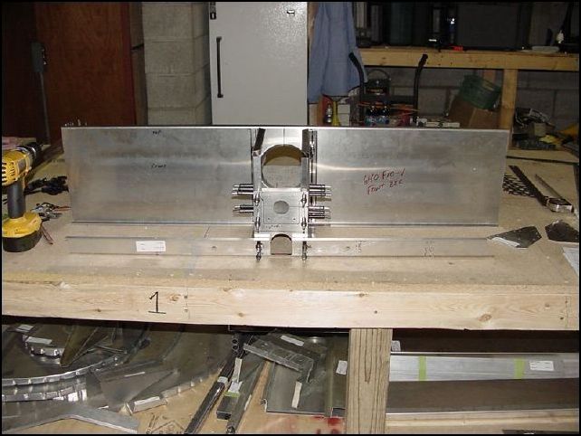 This image shows all parts up to this point clecoed in place.