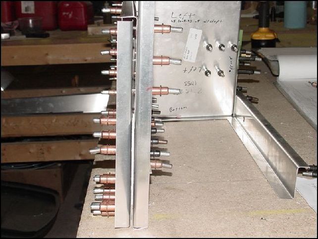 Image showing rear upright clecoed in place.