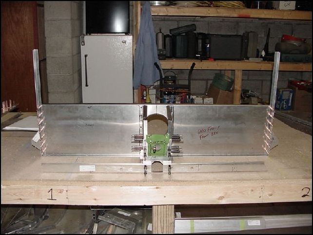 Front view of all parts up to this point clecoed in place.