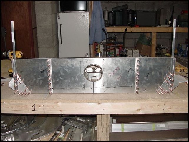 Rear of assembly, ready to be deburred and primed.