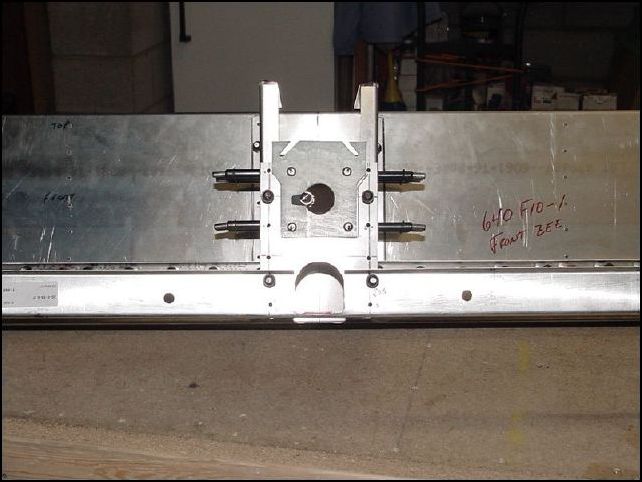 I created a new bearing plate since I drilled the holes wrong in the first one.  This image shows the new bearing plate.