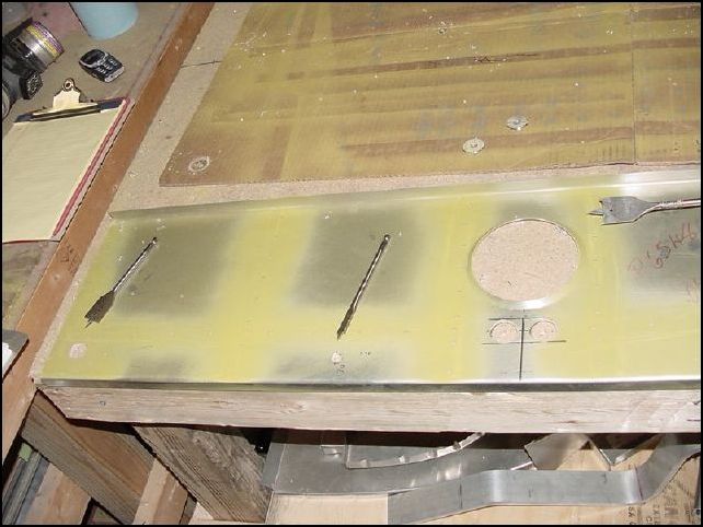 I should have probably done this before, however since I missed this I have drilled the holes in the Z as per drawings.  This is very clearly marked out.  For the center I drilled two holes and then nibbled between them to complete the oval.