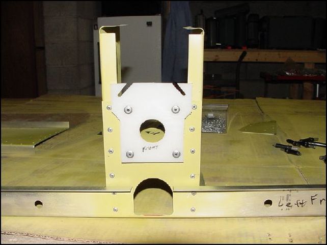 Note that the bearing plate is riveted with A6 rivets.