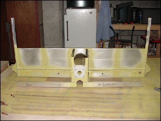 Completed assembly front view.