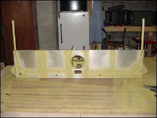 Completed assembly rear view.