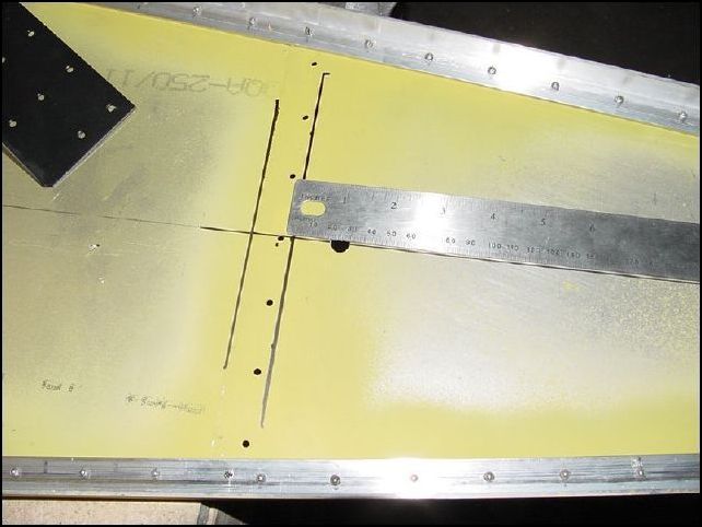 Remove the HT frame and measure 25mm back from the line that marks the rear of the HT frame.  Drill a 3/8