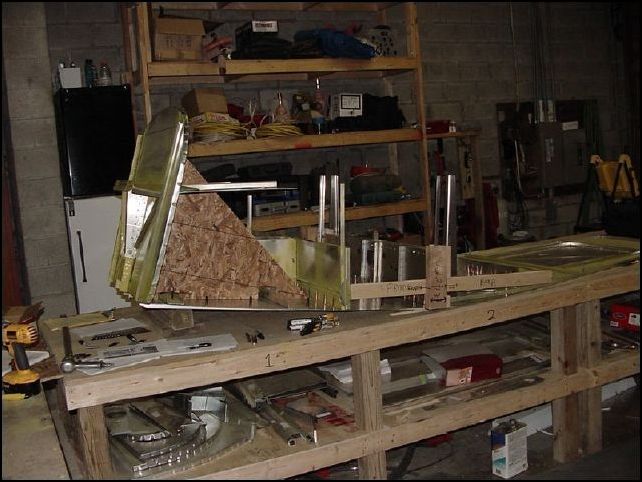 another image of the firewall to the front bottom skin.