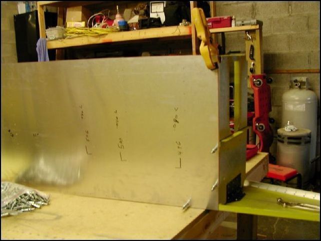 Drill and cleco the lower side skin in position.