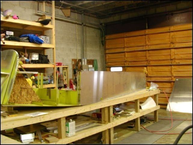 Lower side skin in clecoed in place ready for the upper longeron.