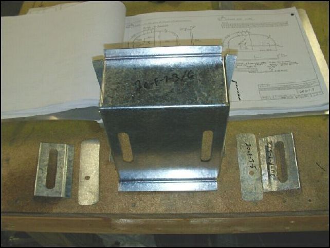 This is an OPTIONAL part but I highly recommend you build this and use it.  This is the firewall steering box.  You will need the following parts: 20-F-7-3, 20-F-7-5, and 20-F-7-6