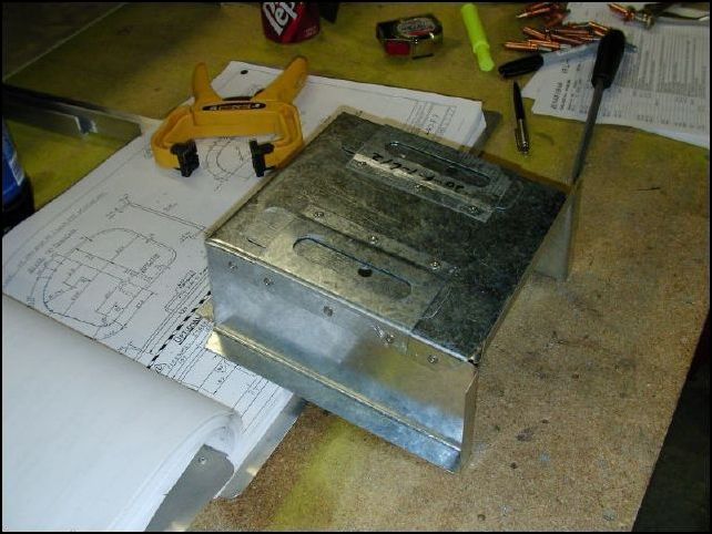 This is another image of the steering box riveted together.