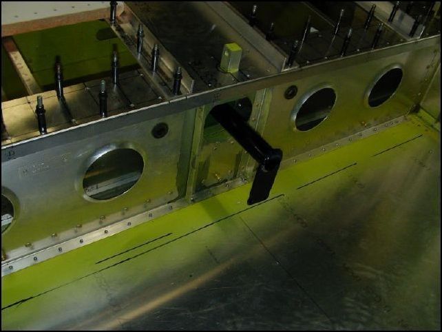 Rear view of the torque tube installed.