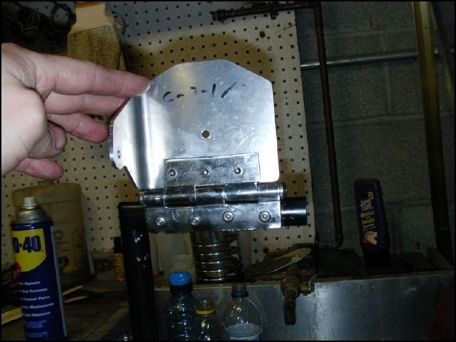 Drill and rivet the brake pedals to the hinges.