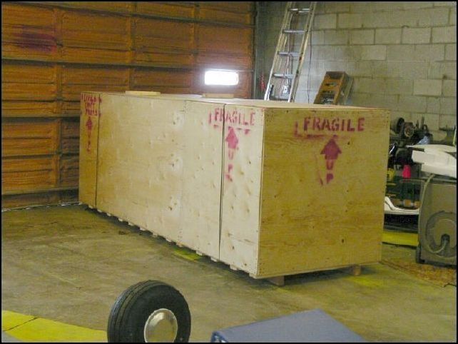 This is the crate that my wings kit and canopy kit arrived in
