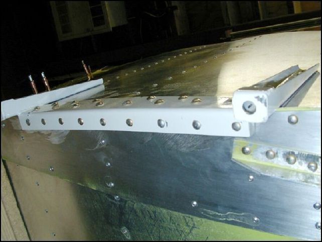 Drill the gear pickup holes for AN6 bolts (3/8 inch holes)