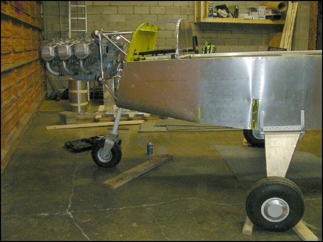 Now the aircraft sits the way it should on the ground instead of nose down.