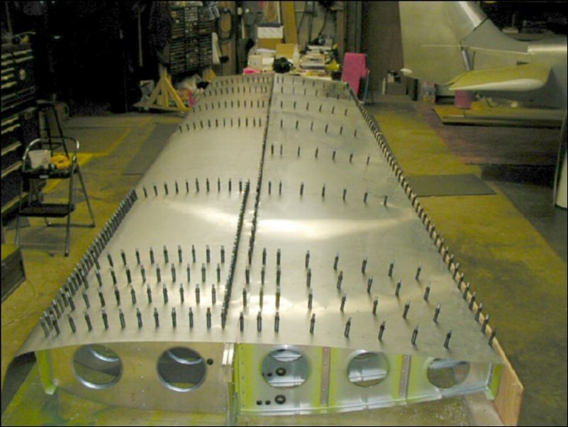 Drill and cleco all bottom skins