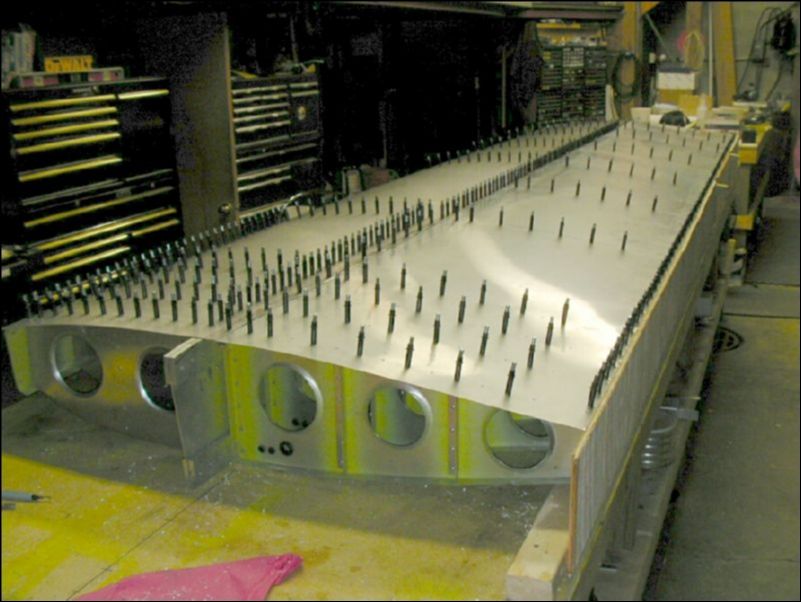 Drill and cleco all bottom skins