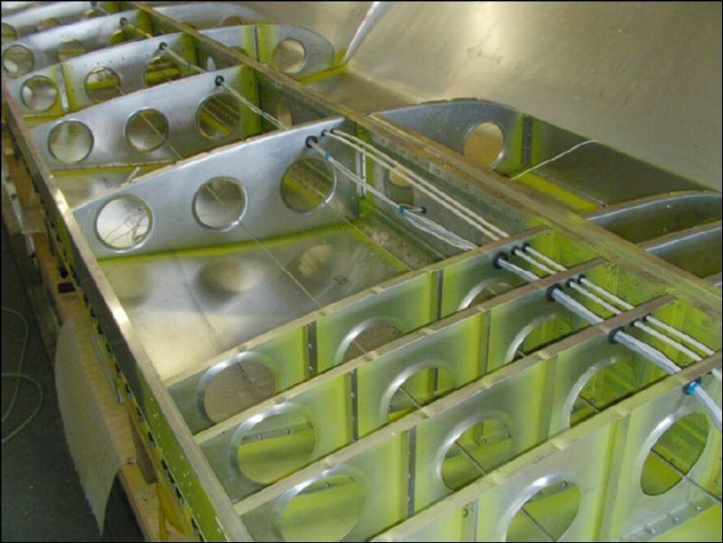 Install aileron control cables