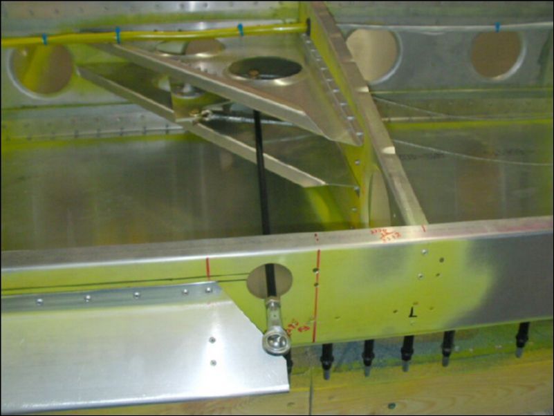 Install aileron control rod