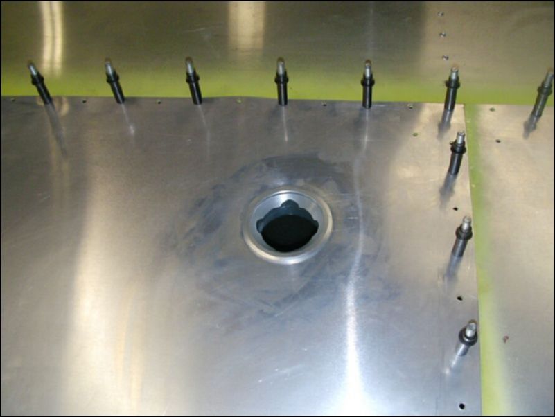 Install fuel cap insert