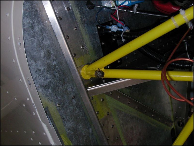 I took many pictures of the engine mount since I will be building my own for my larger engine.
