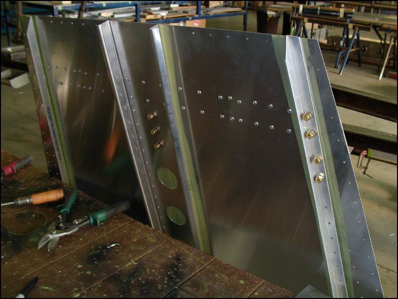 Cabin floor with brake cylinder brackets and bearings installed