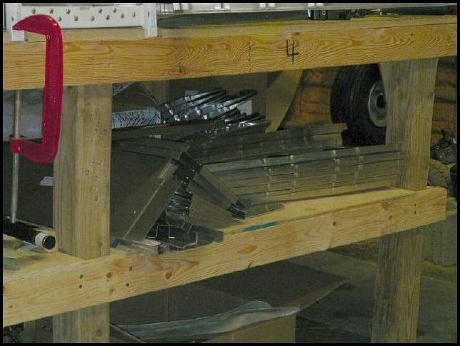 Did inventory of wing parts.